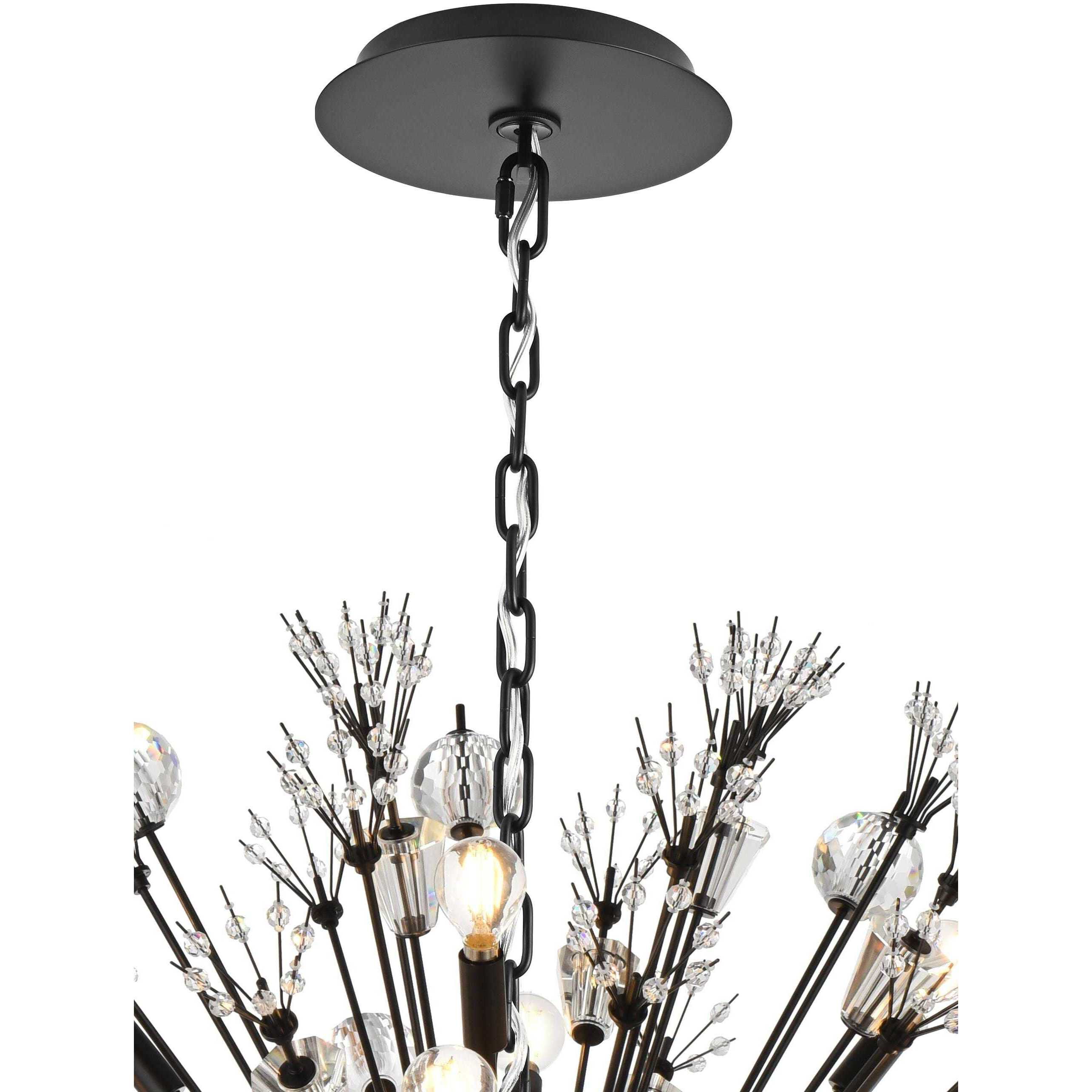 Vera 24 Light 38 inch Black Pendant Ceiling Light
