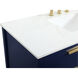 Larkin 48 X 22 X 34 inch Blue Vanity Sink Set