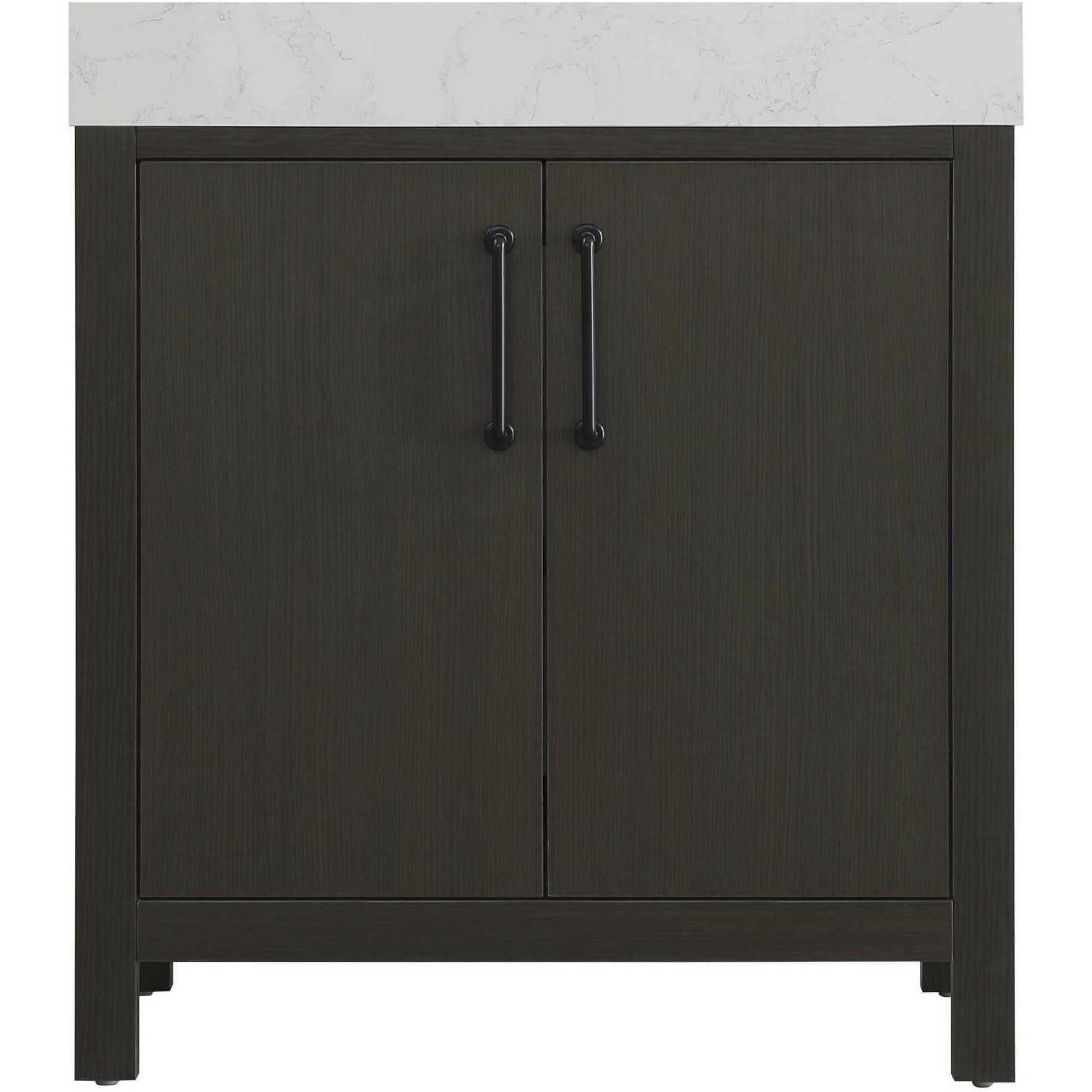 Nathan 30 X 34 inch Mocha Brown Bathroom Vanity Cabinet