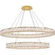 Monroe LED 41 inch Gold Chandelier Ceiling Light