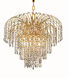 Falls 6 Light 21 inch Gold Dining Chandelier Ceiling Light in Royal Cut