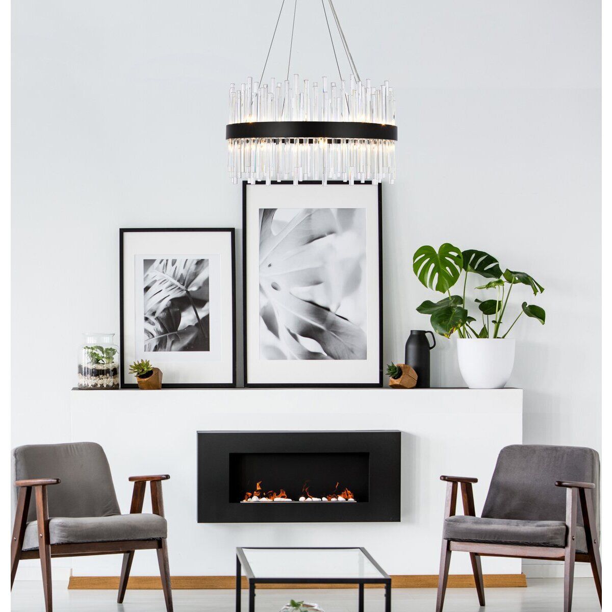 Dallas 16 Light 25 inch Black Pendant Ceiling Light