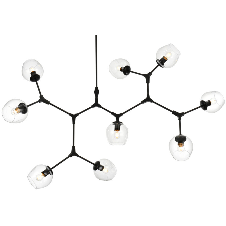 Cavoli 9 Light 35 inch Black Chandelier Ceiling Light