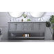 Metropolis 72 X 22 X 34 inch Grey Vanity Sink Set