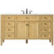 Park Avenue 60 X 21.5 X 35 inch Natural Wood Vanity Sink Set