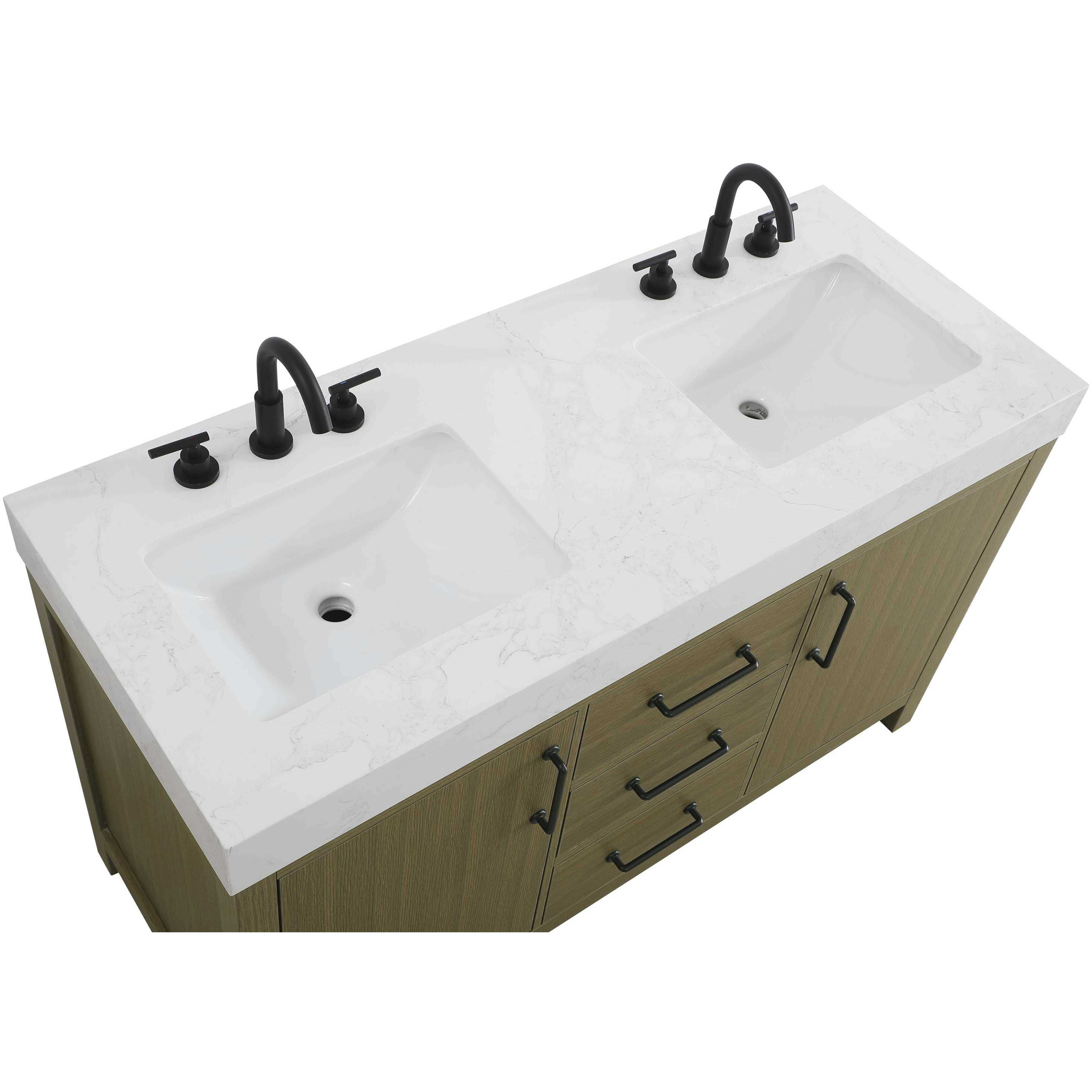 Nathan 54 X 34 inch Chestnut Brown Bathroom Vanity Cabinet