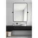 Everly 32 X 24 inch Black Mirror