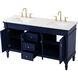 Lexington 60 X 22 X 35 inch Blue Vanity Sink Set