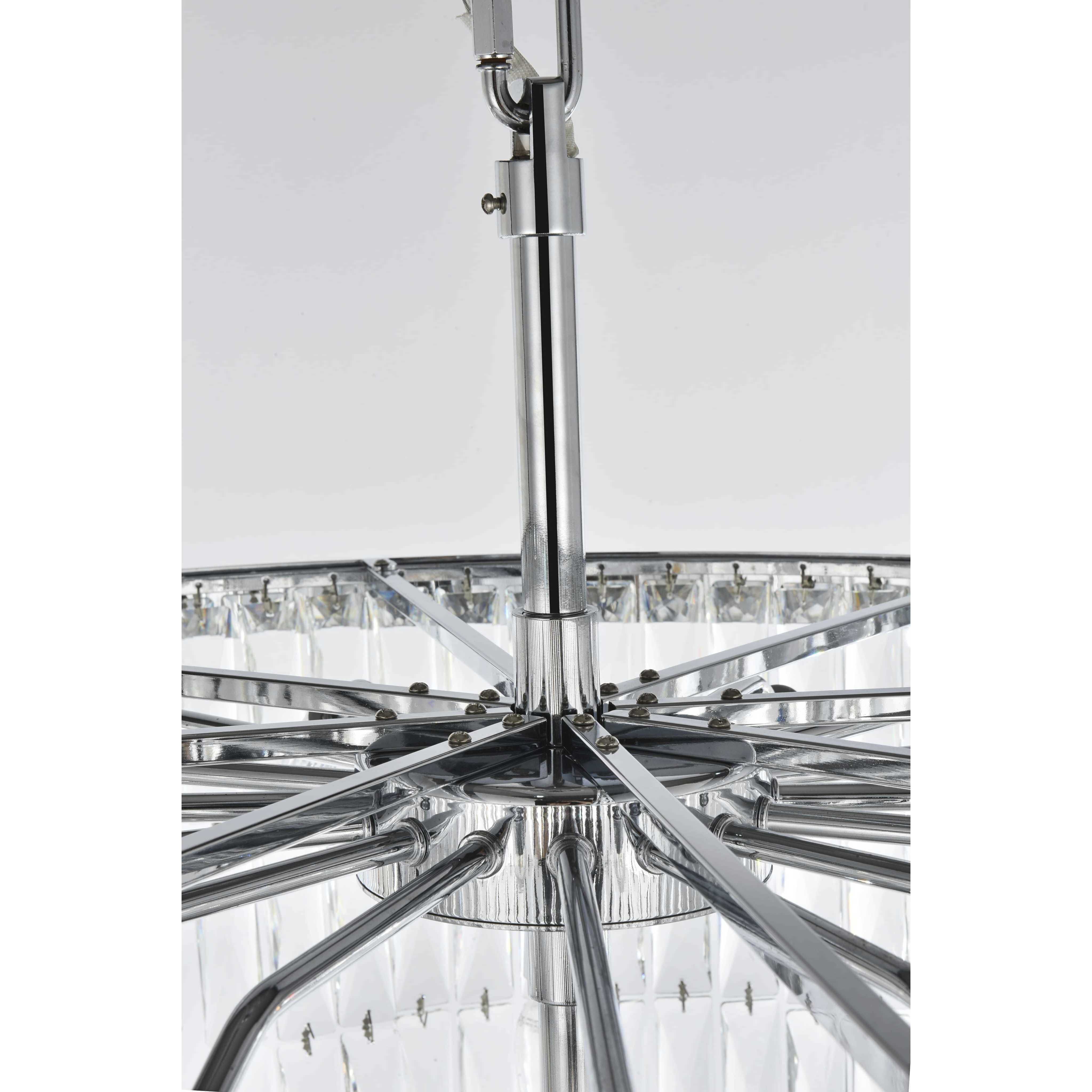 Josephine 41 Light 32 inch Chrome Chandelier Ceiling Light
