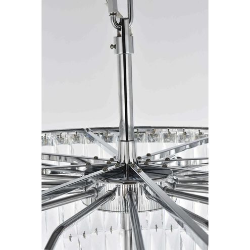 Josephine 41 Light 32 inch Chrome Chandelier Ceiling Light