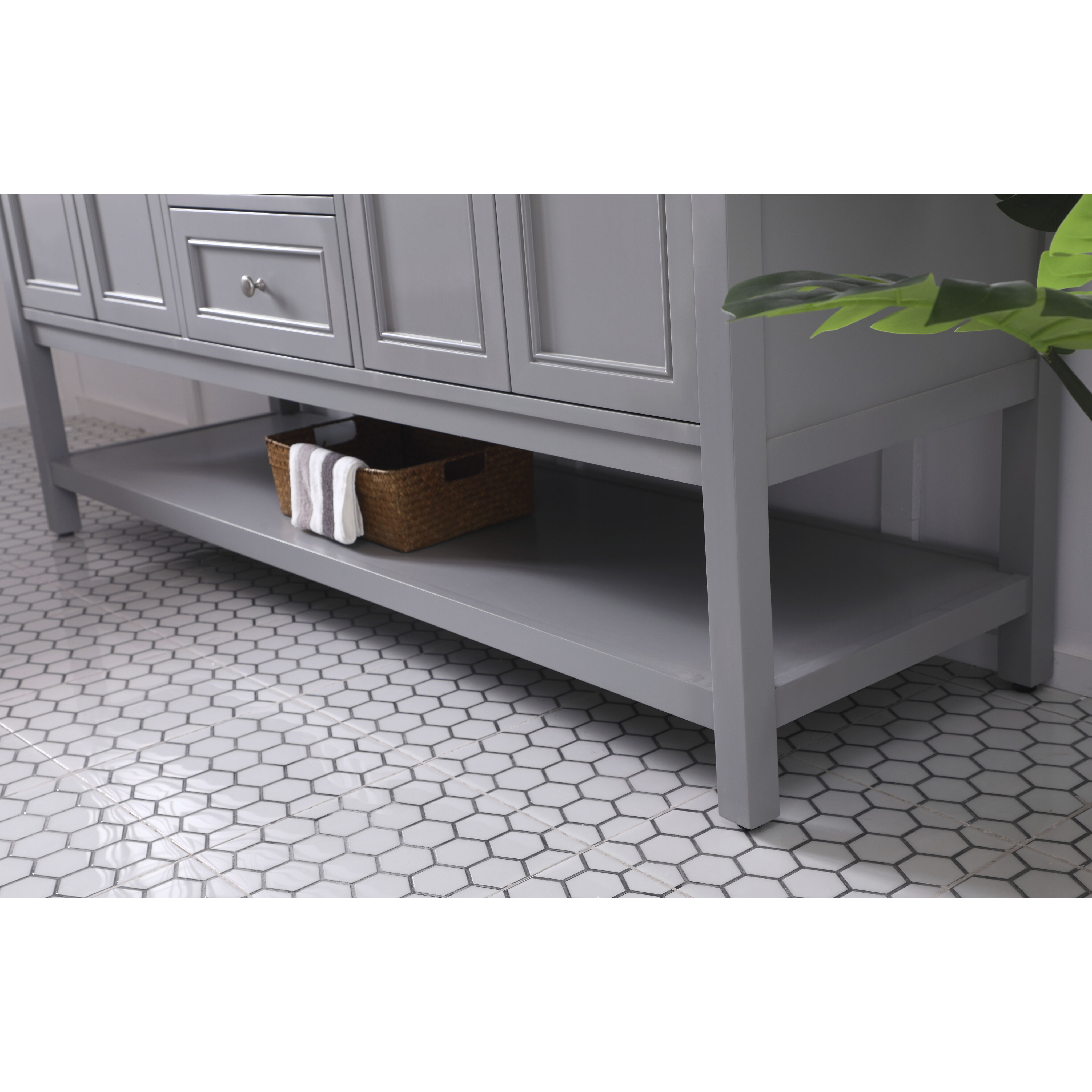 Metropolis 72 X 22 X 34 inch Grey Vanity Sink Set