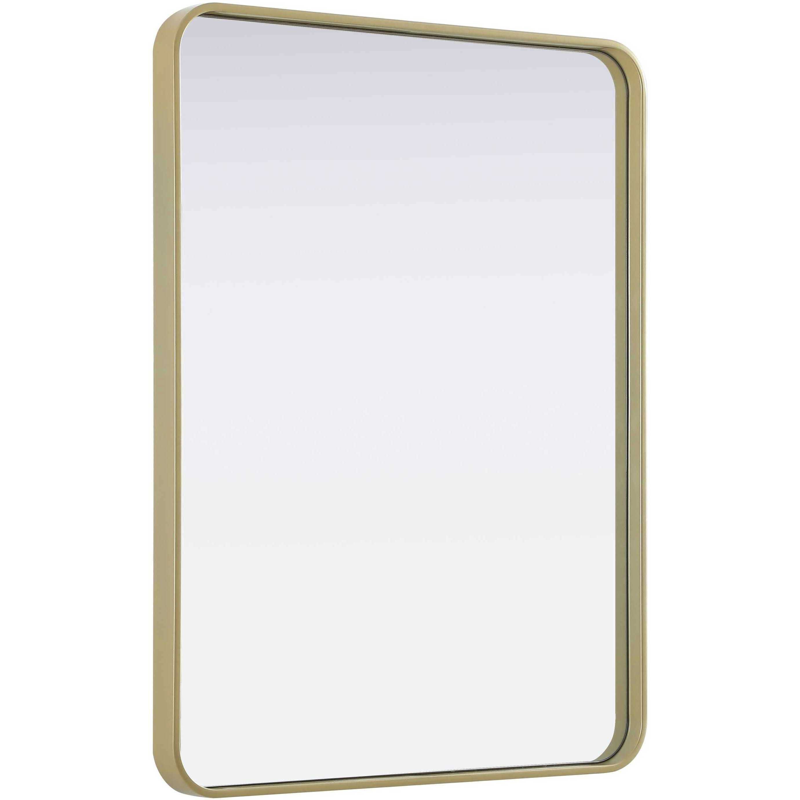 Remy 36 X 27 inch Brass Mirror