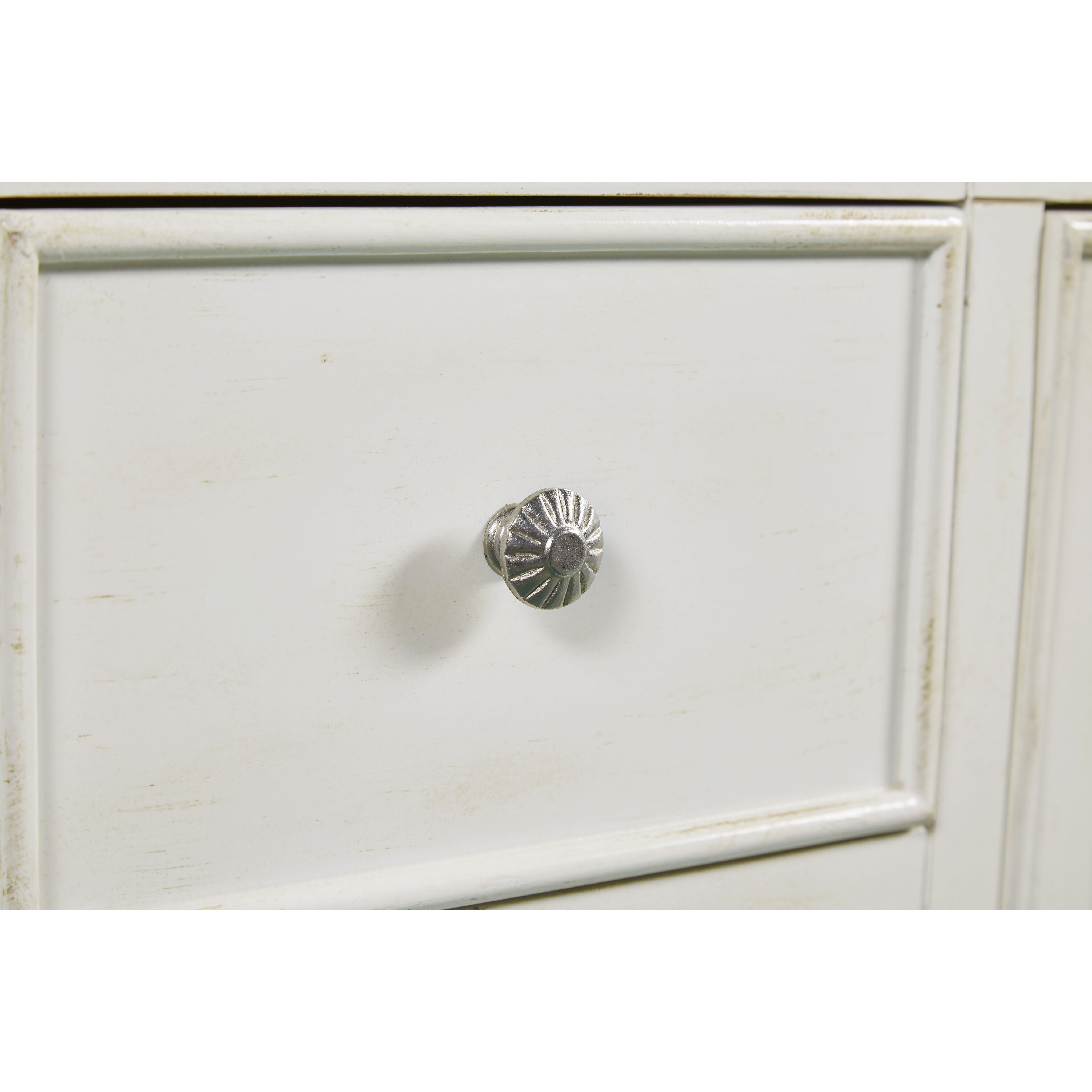 Otto 48 X 35 inch Antique White with Black Granite Vanity Set 