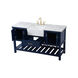 Clement 60 X 22 X 34.13 inch Blue Bathroom Vanity Cabinet