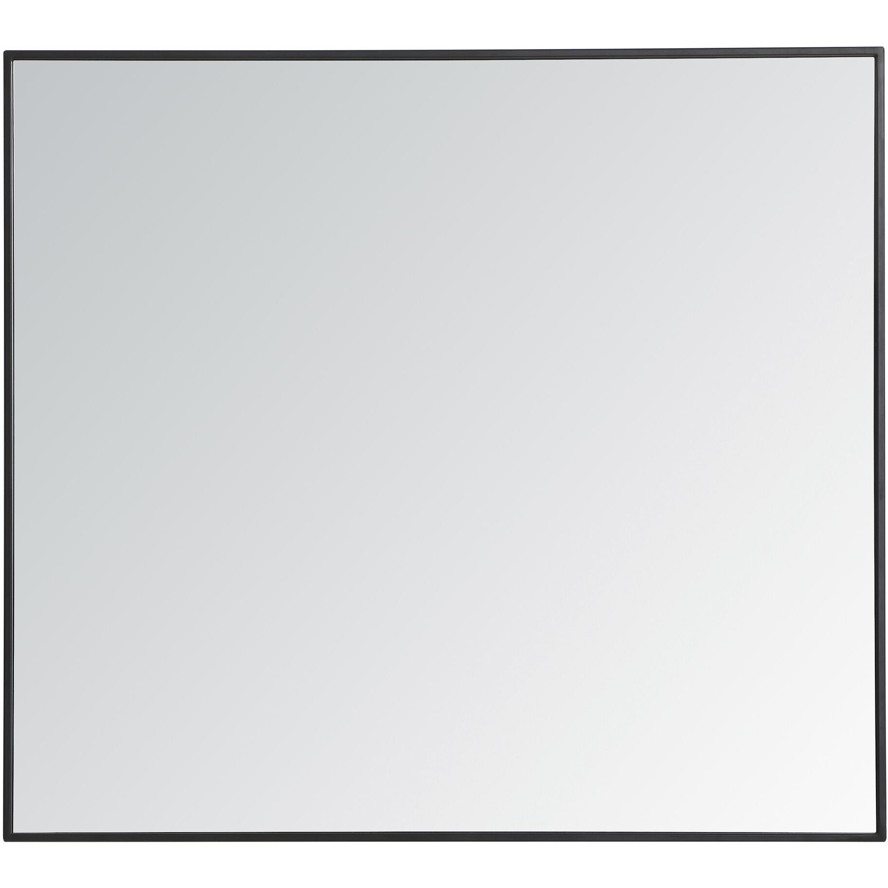 Monet 40 X 36 inch Black Wall Mirror