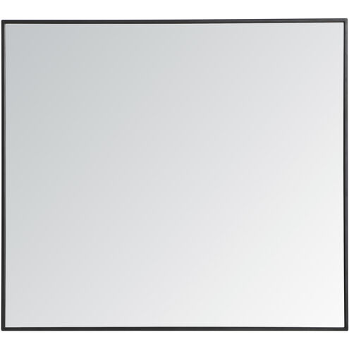 Monet 40 X 36 inch Black Wall Mirror