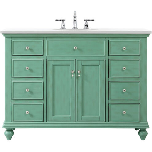 Otto 48 X 21 X 35 inch Vintage Mint Vanity Sink Set