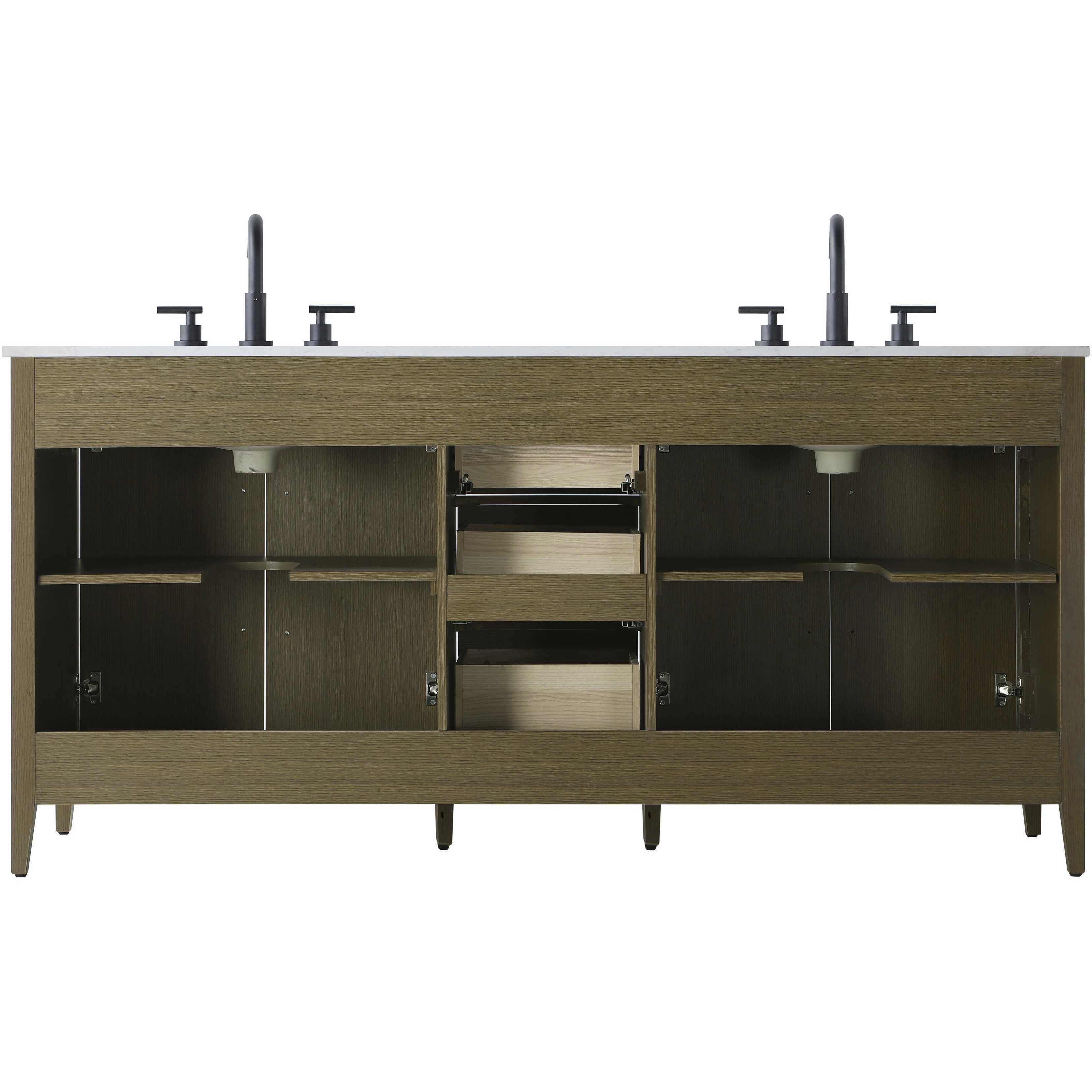 Millie 72 X 35 inch Chestnut Brown Bathroom Vanity Cabinet