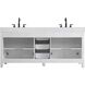 Nathan 72 X 34 inch White Bathroom Vanity Cabinet