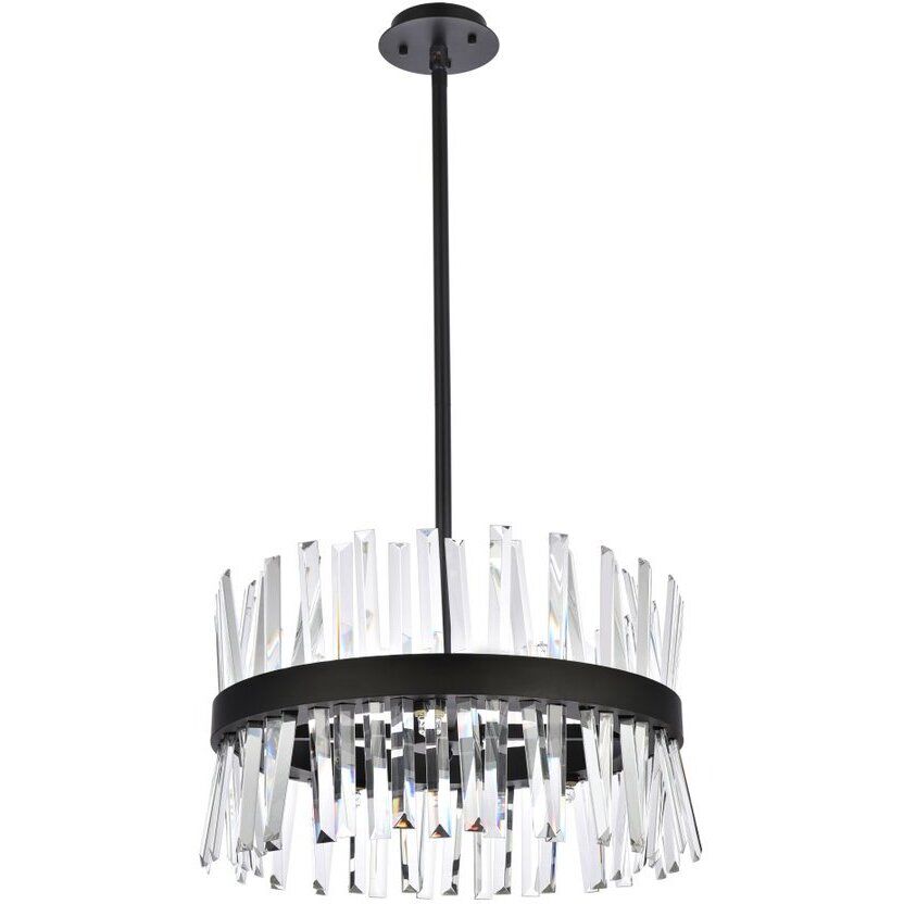 Serephina 10 Light 20 inch Black Pendant Ceiling Light