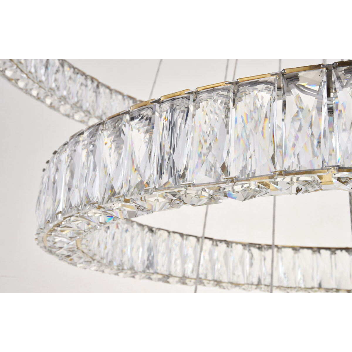 Monroe LED 34 inch Gold Chandelier Ceiling Light