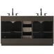 Chase 60 X 34 inch Chocolate Oak Bathroom Vanity Cabinet