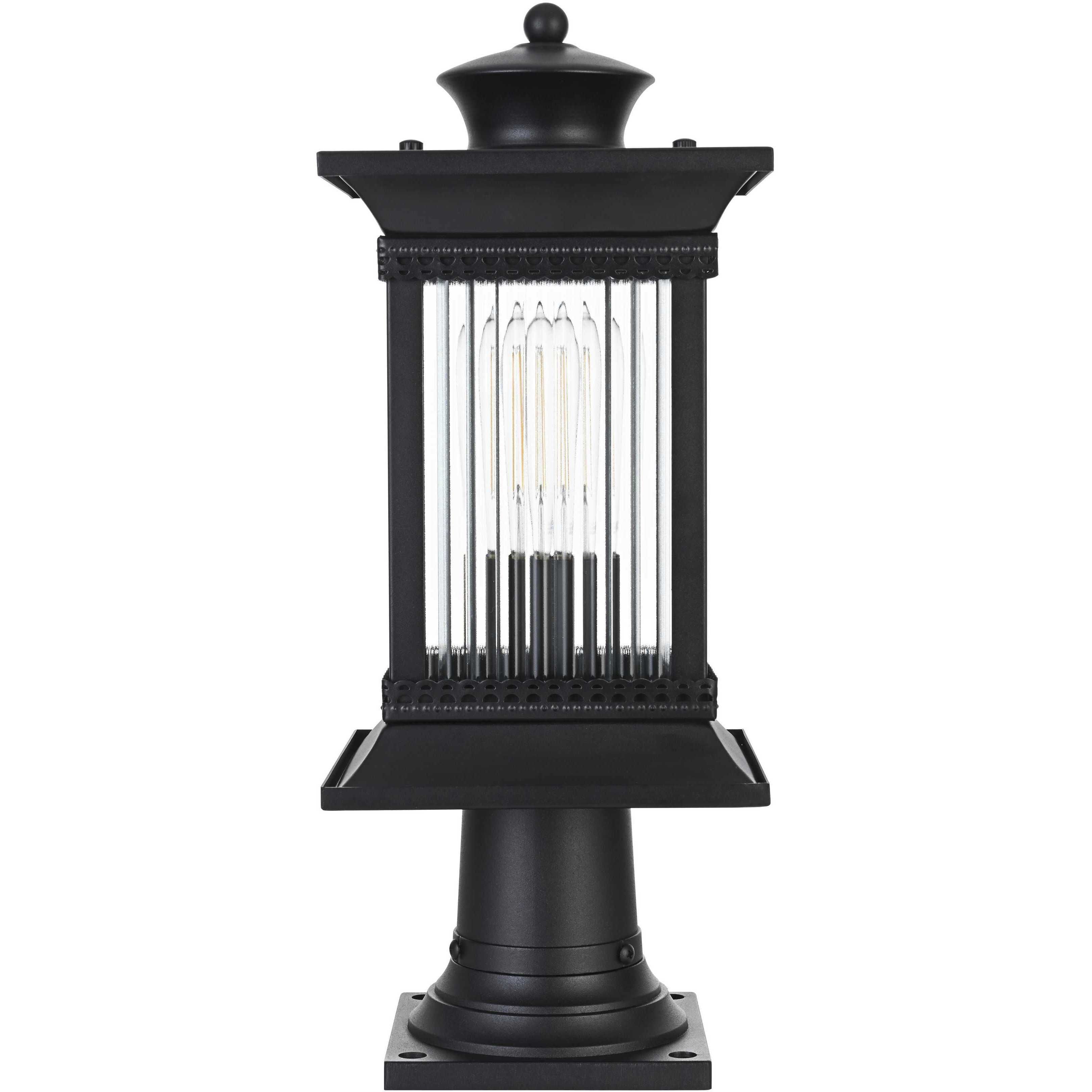 Collins 1 Light 18.5 inch Black Outdoor Post Light