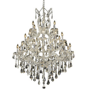 Maria Theresa 28 Light 38 inch Chrome Dining Chandelier Ceiling Light in Clear, Royal Cut