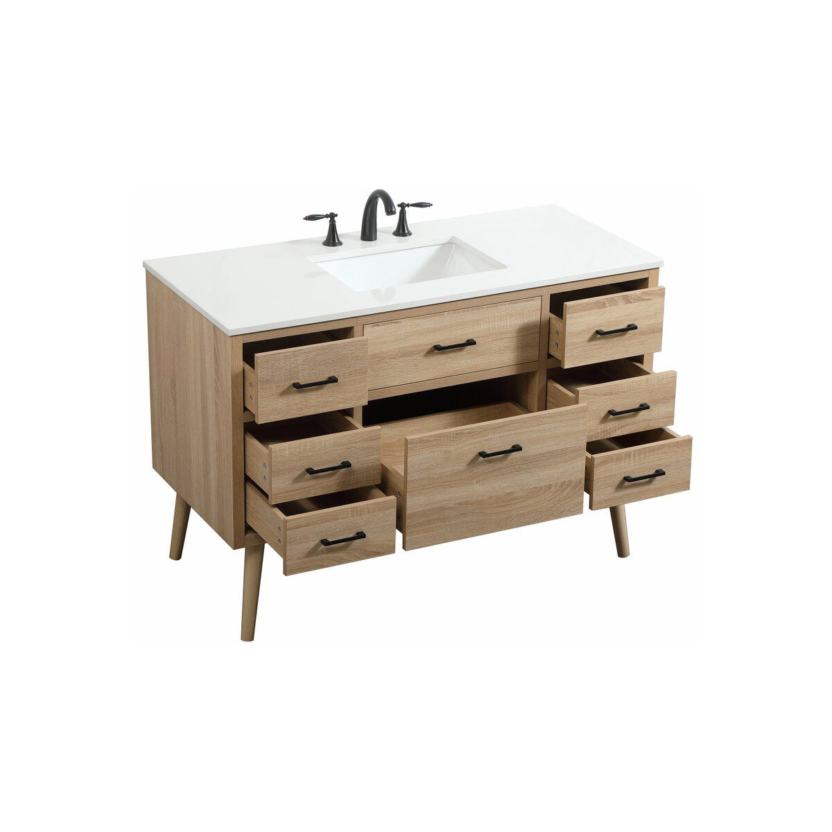 Boise 48 X 22 X 33.5 inch Mango Wood Vanity Sink Set in Not Included