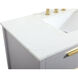 Larkin 42 X 22 X 34 inch Grey Vanity Sink Set
