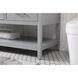 Sinclaire 60 X 22 X 34 inch Gray Vanity Sink Set