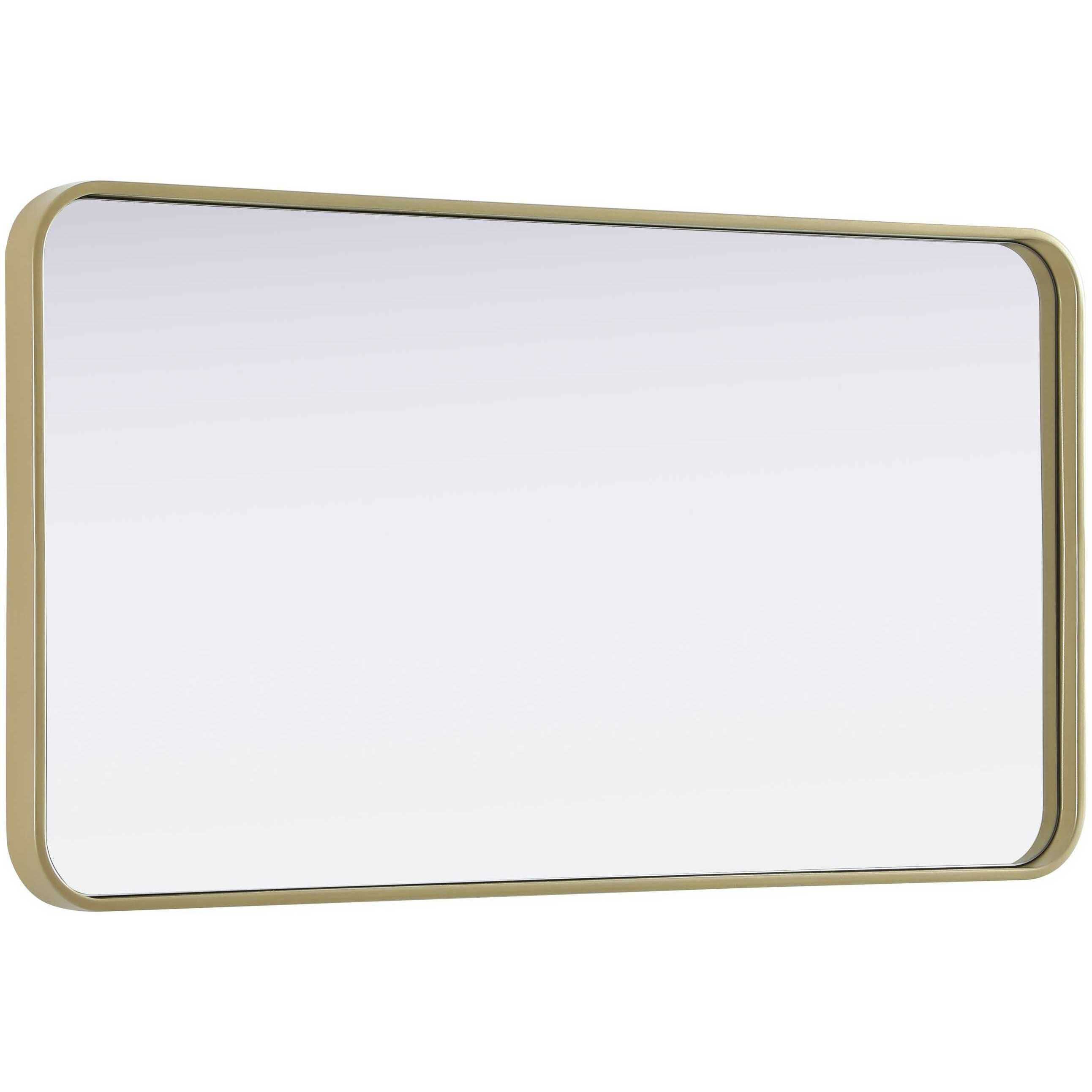 Remy 40 X 22 inch Brass Mirror