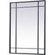 Viola 40 X 30 inch Black Mirror
