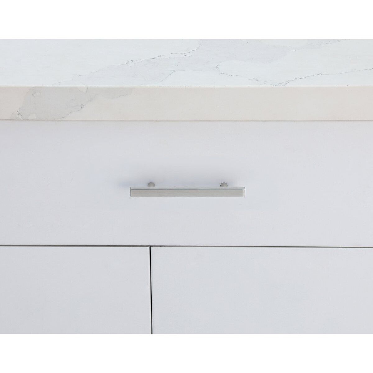 Dior Brushed Nickel Hardware Drawer Pull, Set of 10