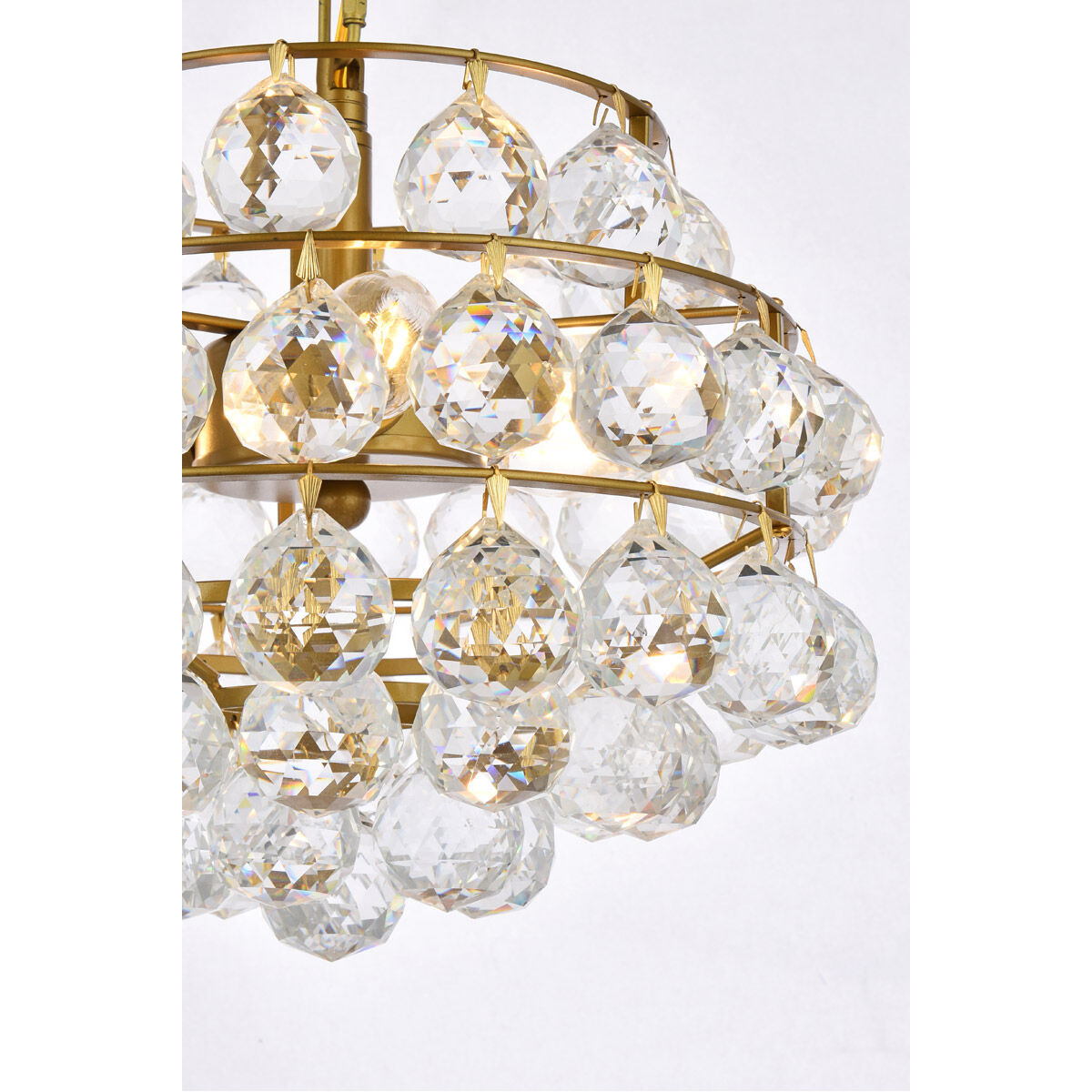 Savannah 3 Light 12 inch Brass Pendant Ceiling Light