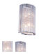 Influx 2 Light 7 inch Chrome Wall Sconce Wall Light