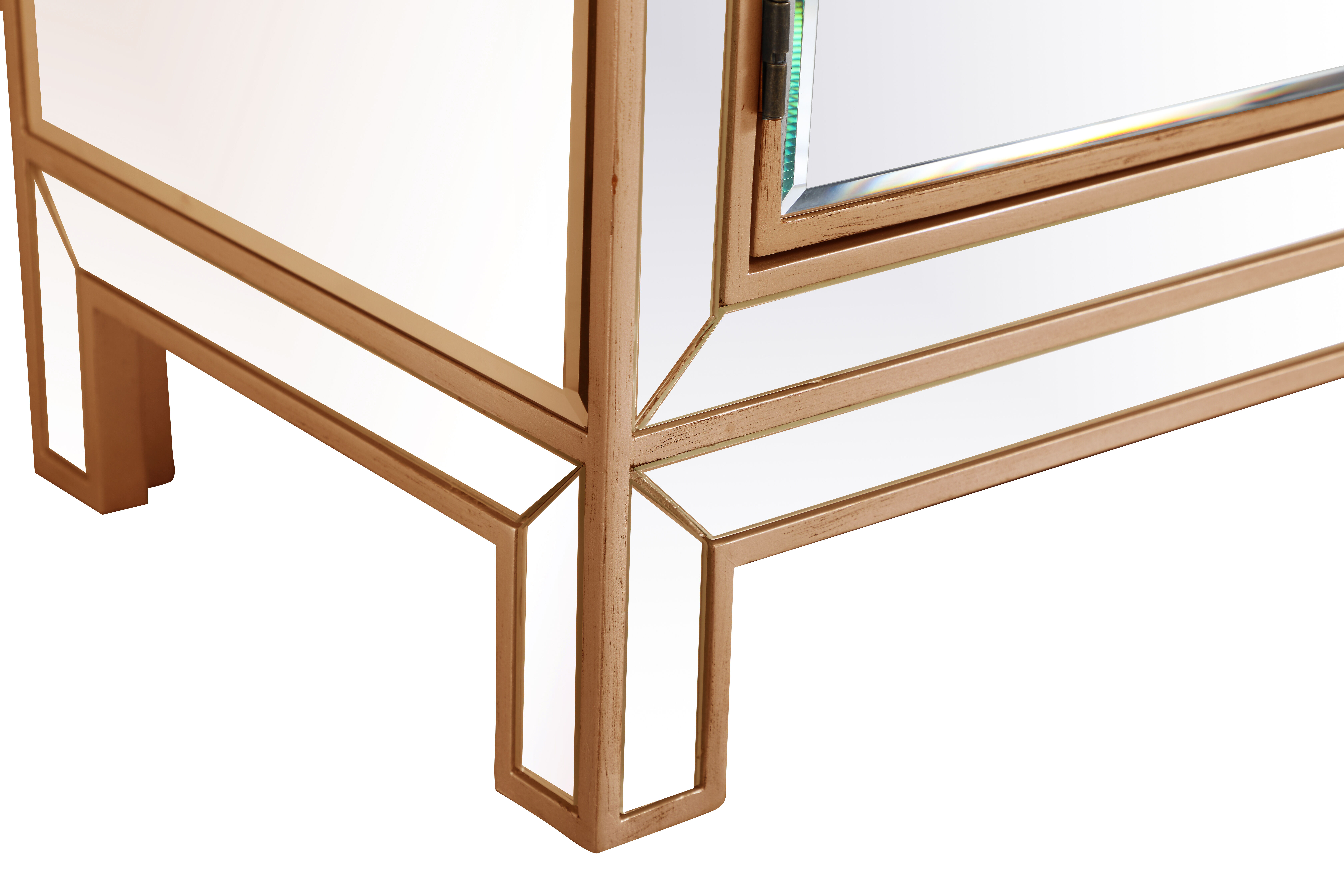 Modern Antique Gold Cabinet