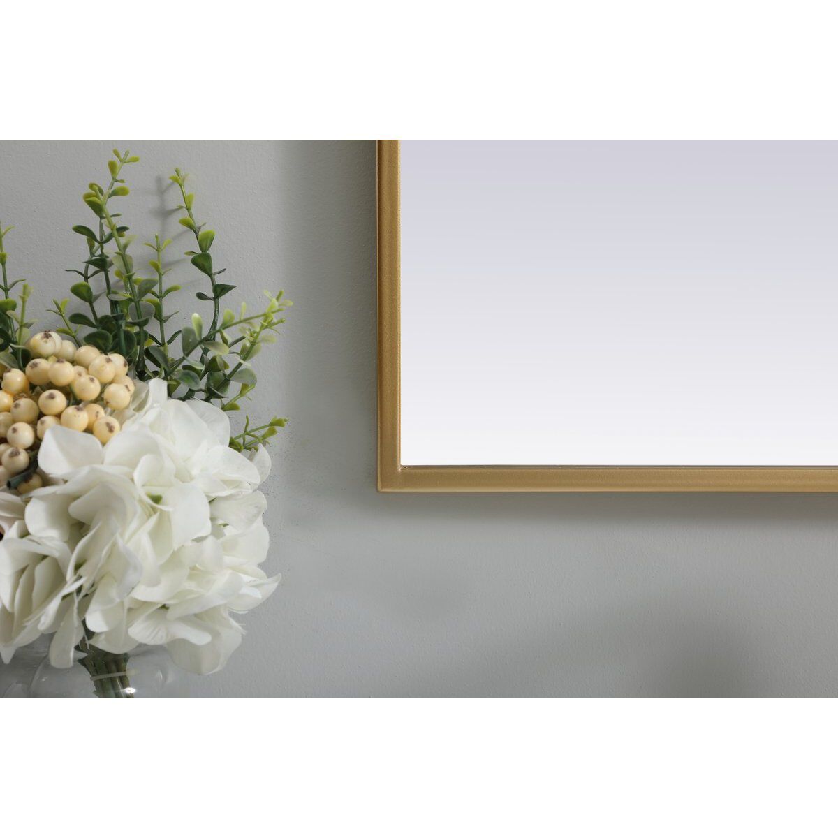 Ayra 36 X 22 inch Brass Mirror