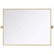 Amoura 36 X 27 inch Brass Mirror
