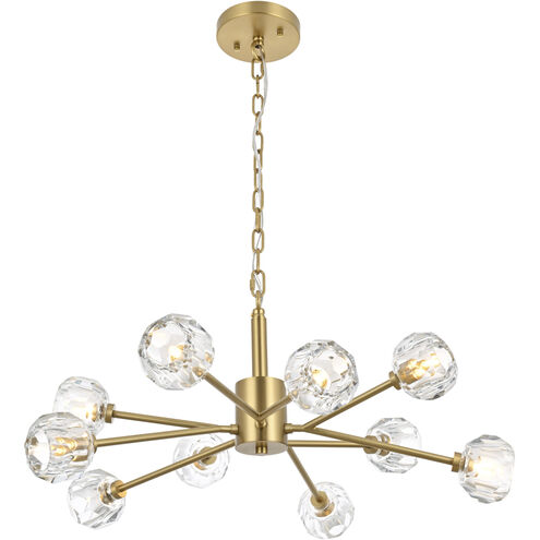 Graham 10 Light 30 inch Gold Pendant Ceiling Light