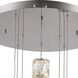 Polaris LED 20 inch Chrome Pendant Ceiling Light, Urban Classic