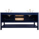 Metropolis 72 X 22 X 34 inch Blue Vanity Sink Set