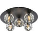 Graham 5 Light 16 inch Black Flush Mount Ceiling Light
