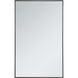 Monet 48 X 30 inch Black Wall Mirror