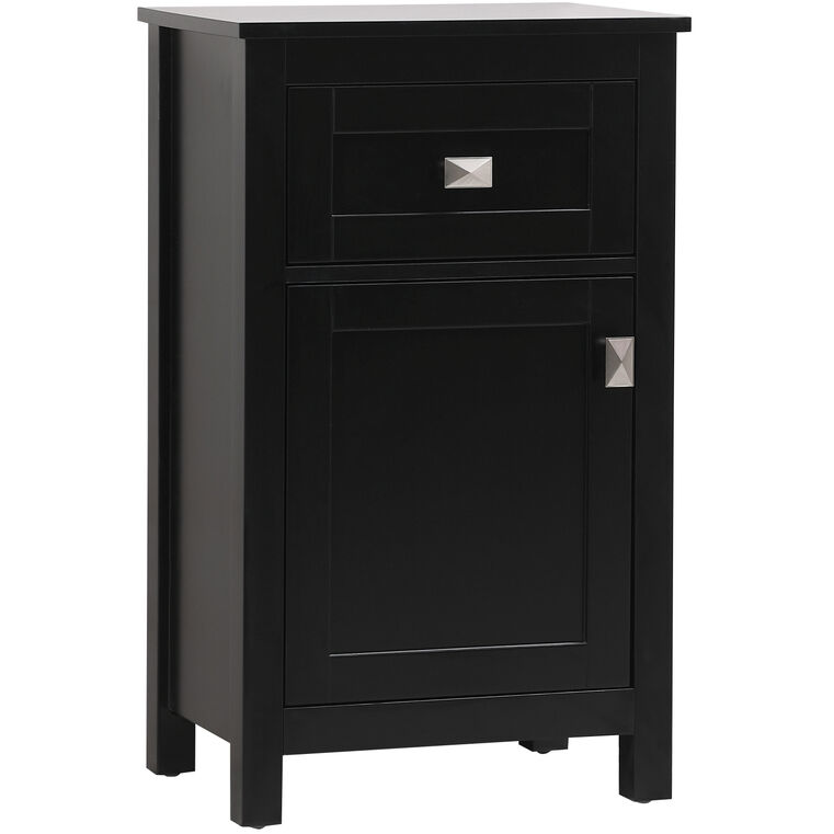 Adian Black Bathroom Storage Cabinet