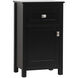 Adian Black Bathroom Storage Cabinet