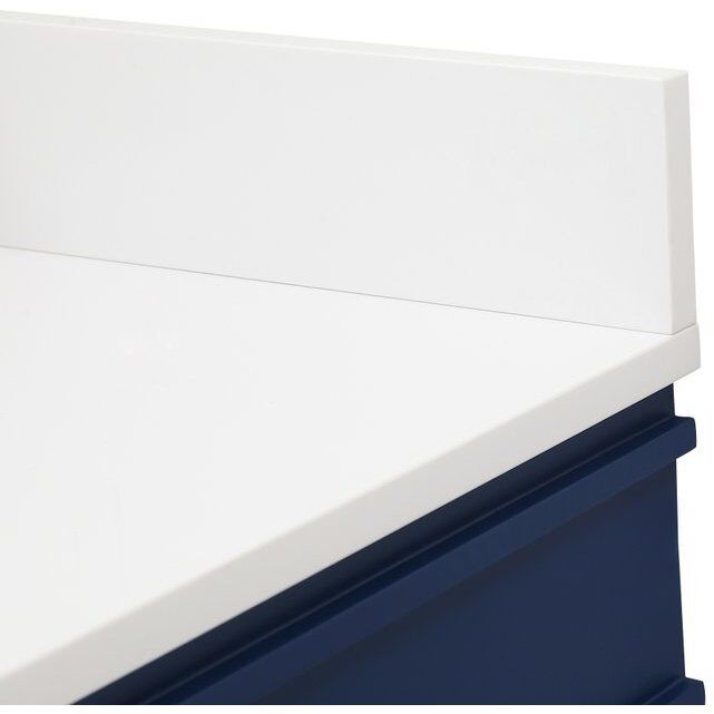Bennett 48 X 21 X 35 inch Blue Vanity Sink Set in Included