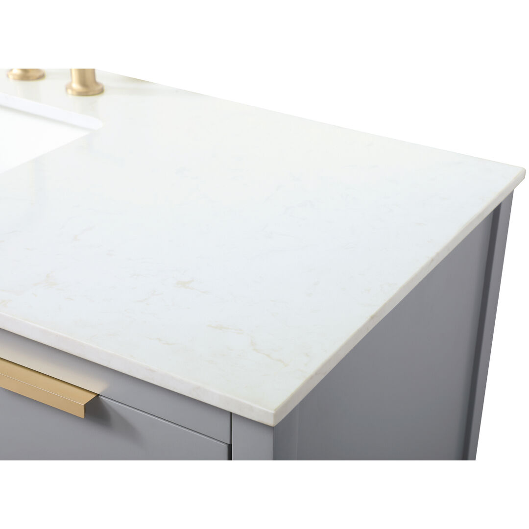 Larkin 54 X 22 X 34 inch Grey Vanity Sink Set