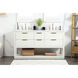 Larkin 60 X 22 X 34 inch White Vanity Sink Set