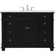 Wesley 48 X 22 X 35 inch Black Vanity Sink Set
